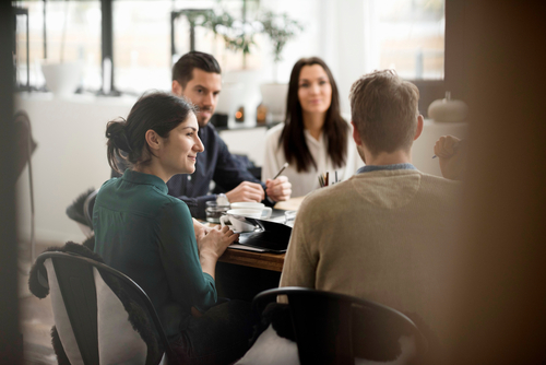 team meeting in the office