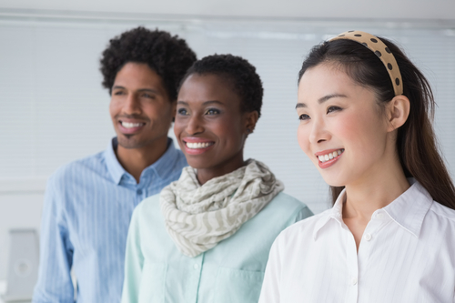 diverse team meeting